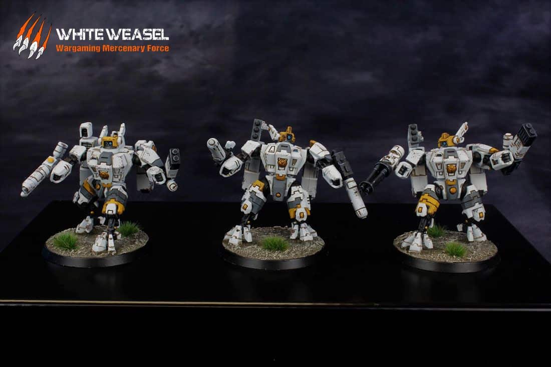 Armée Tau Warhammer – Figurines Partiellement Montées/peintes – Empire Tau