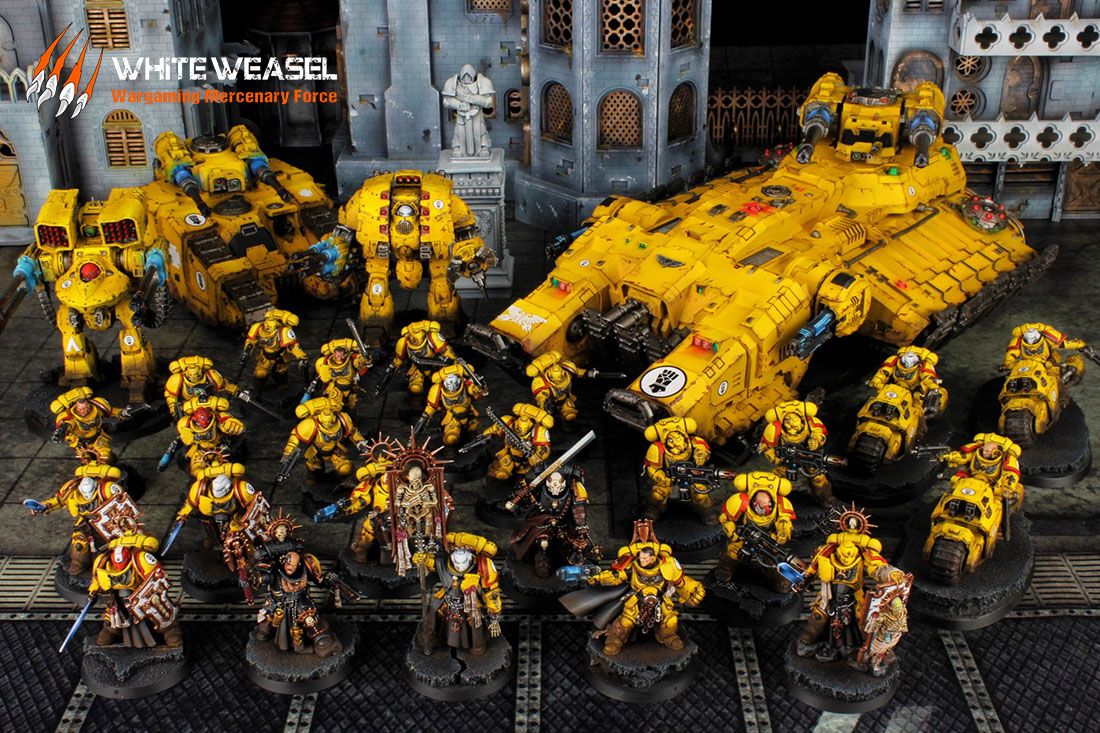 Imperial Fists painting service White Weasel Studio