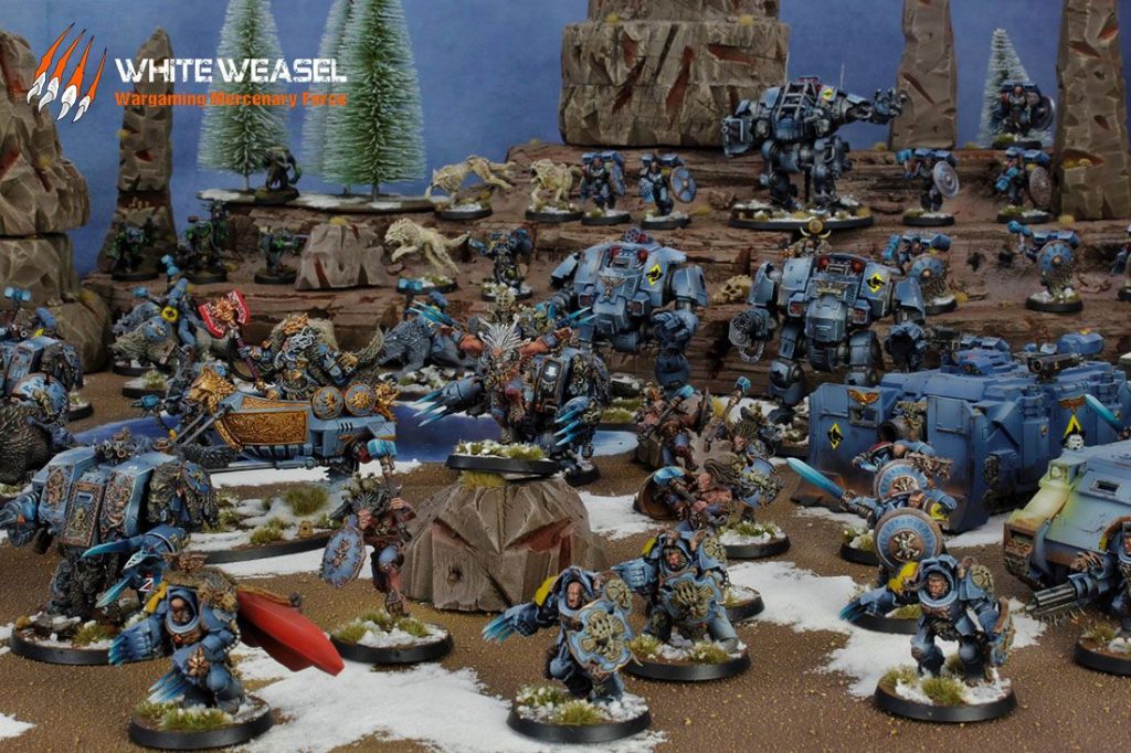 Space Wolves Painting Service White Weasel Studio   Space Wolves Vs Orks 0020 1024x682 