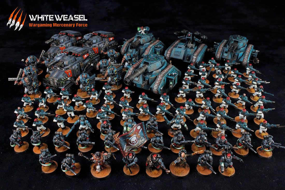 PAINTING SHOWCASE Astra Militarum Warhammer 40k Army Custom Regiment 